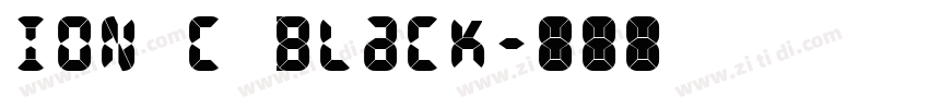 ION C Black字体转换